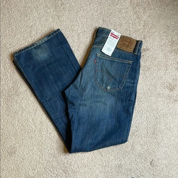 Levi's 527 Blue Bootcut Jeans (Size: 36x34) - Picture 2 of 6